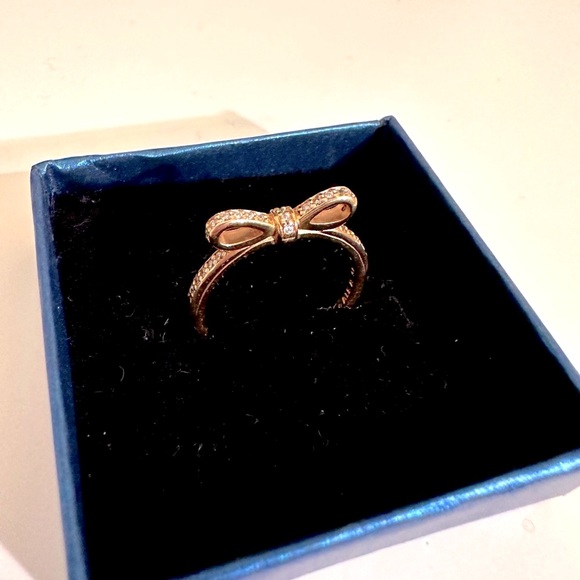 Pandora Jewelry Pandora Rose Gold Classic Bow Ring Poshmark
